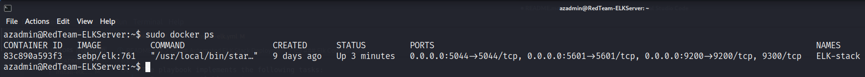 Docker Output